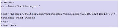 How to show Twitter elements in WordPress | insert twitter grid